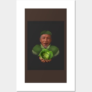 Cabbage man Posters and Art